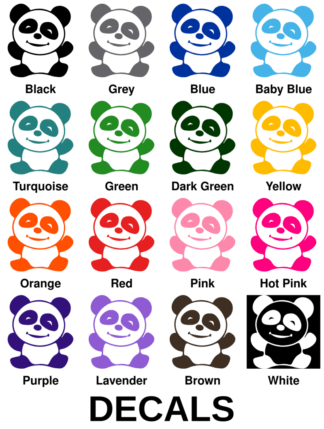 Happy Panda Decals